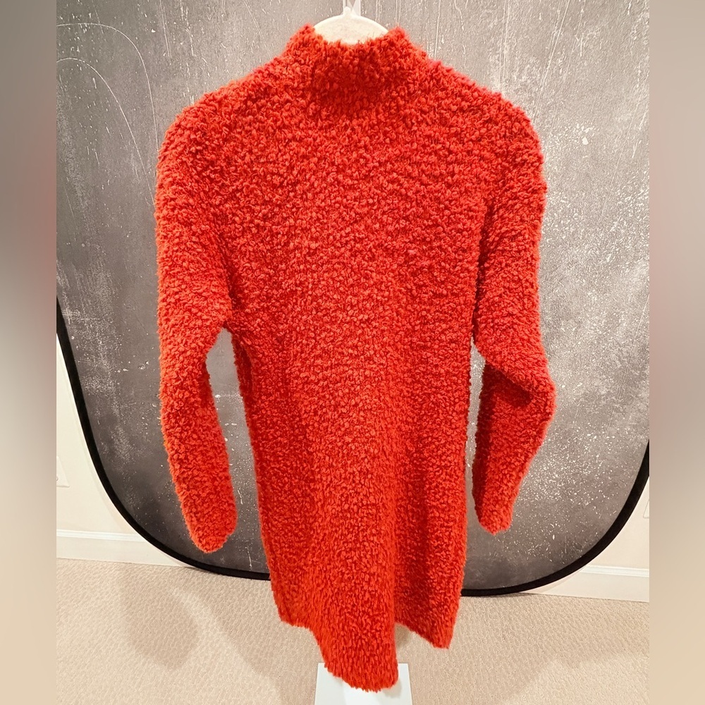Hippie Rose Vibrant Rust Orange Cozy Cardigan - NWT - Picture 4 of 10